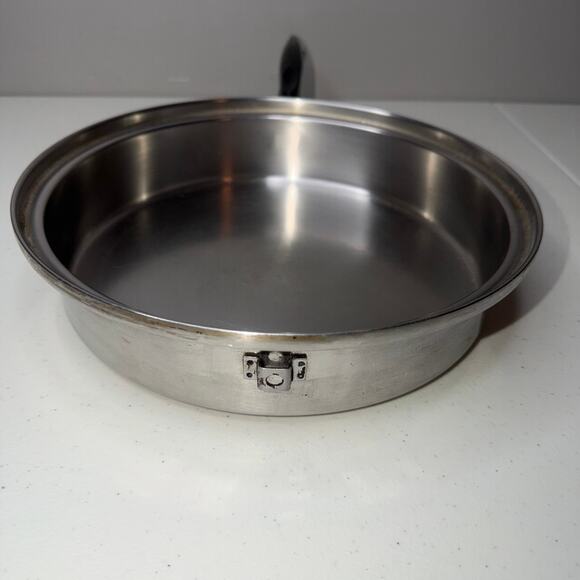 Permanent Multi-Core 5 Ply Stainless Steel 11" Skillet Fry Pan USA VTG MC-2000 - Picture 3 of 5